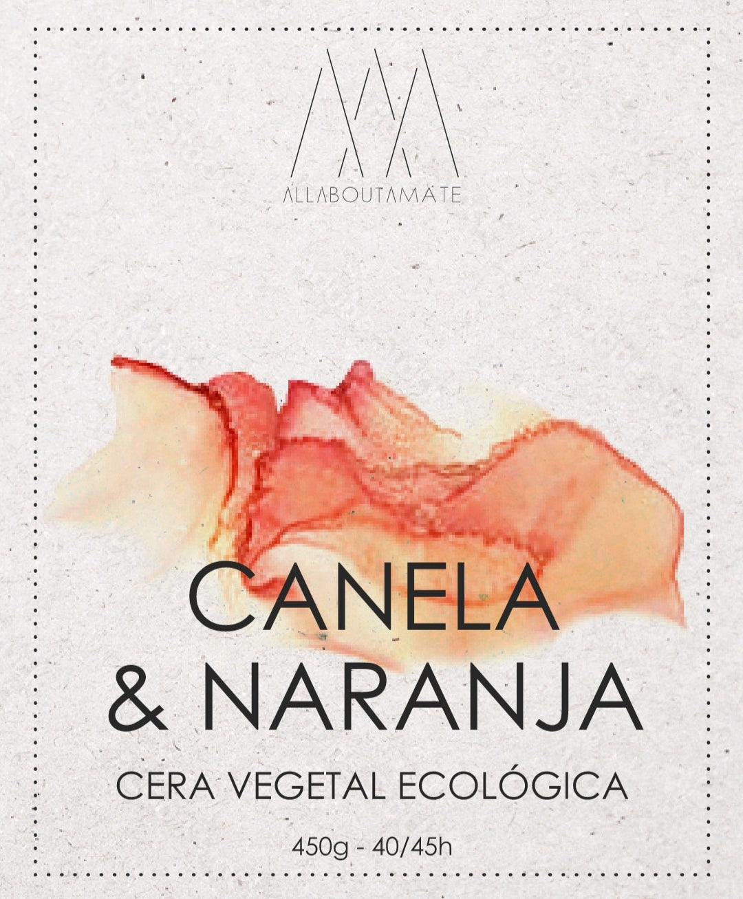 Vela de Tarro - Canela y Naranja