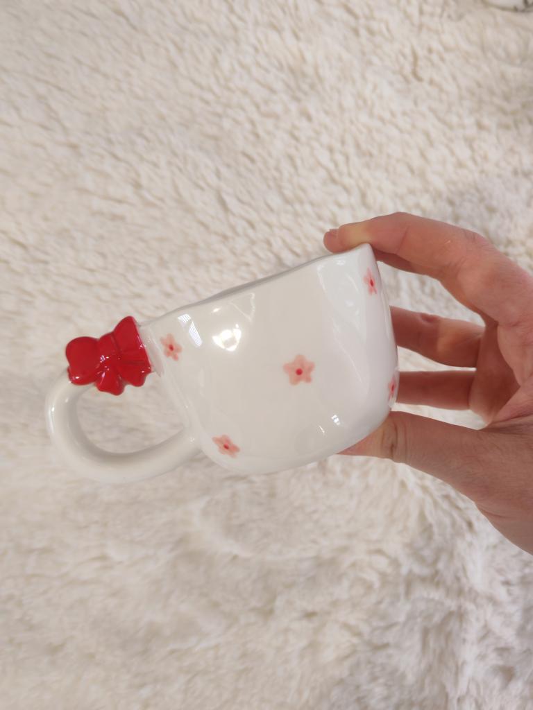 Taza Floral con Lazo