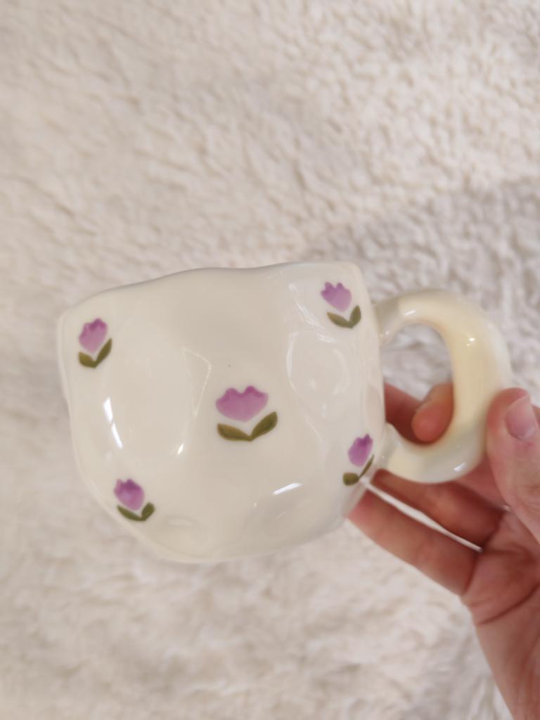 Taza Tulipanes Morados