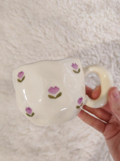 Taza Tulipanes Morados