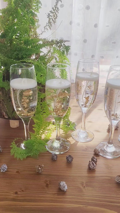 Copa de Cava Gel y Destellos