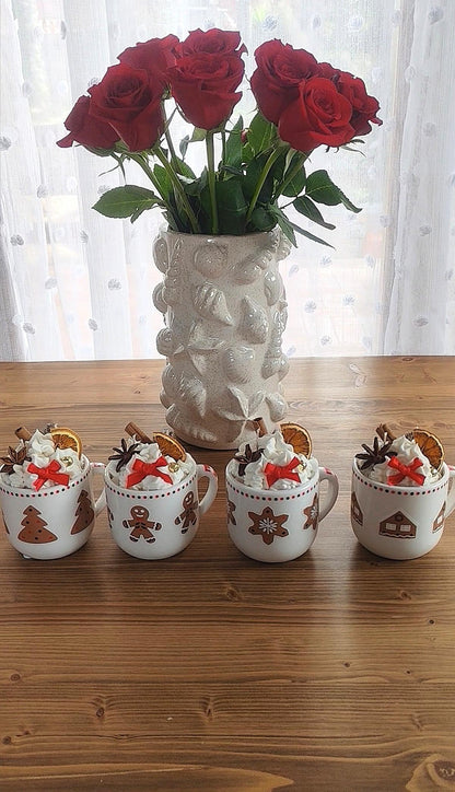 A por Tazas Navideñas + Velas Vasos Navideños